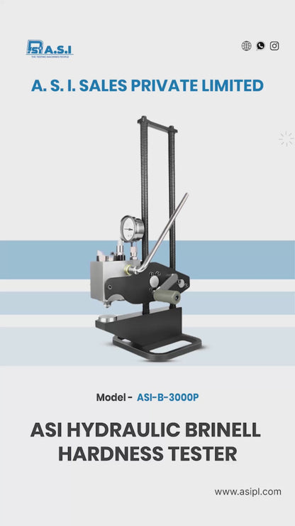 ASI Hydraulic Brinell Hardness Tester, ASI-B-3000P