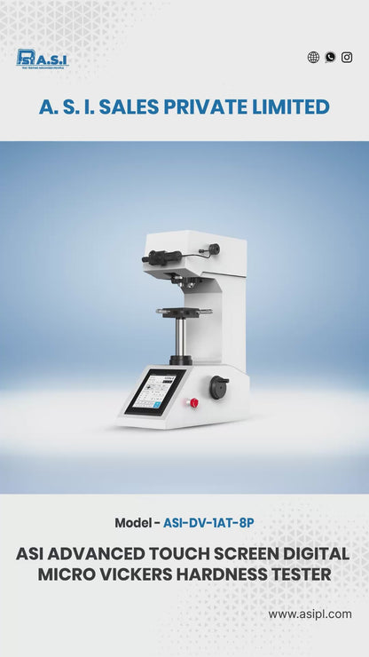 ASI Advanced Touch Screen Digital  Micro Vickers Hardness Tester  ASI-DV-1AT-8P