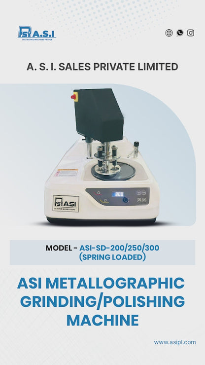 ASI Metallographic Grinding/Polishing Machine, ASI SD200/250/300