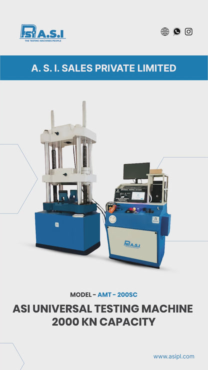 ASI Universal Testing Machine  2000 KN Capacity, AMT-200SC