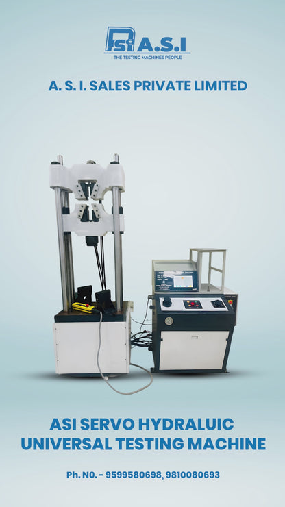 Servo Controlled Hydraulic Grip Front Loading Universal Testing Machine - AMT - SERIES (Hydraulic)