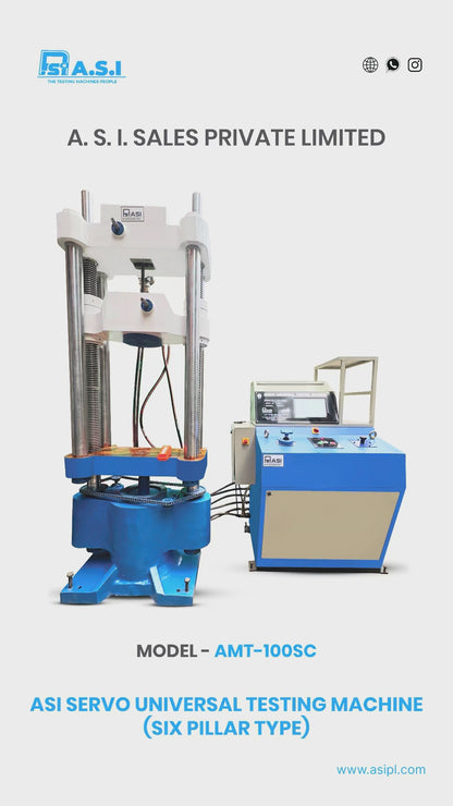 ASI Servo Control Universal Testing Machine - AMT - SERIES (Touch Screen)