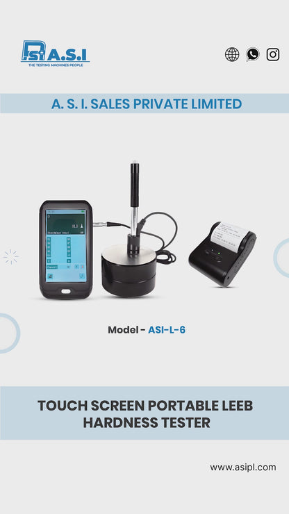 Touch Screen Portable Leeb Hardness Tester - ASI-L-6